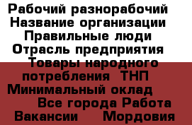 Рабочий-разнорабочий › Название организации ­ Правильные люди › Отрасль предприятия ­ Товары народного потребления (ТНП) › Минимальный оклад ­ 29 000 - Все города Работа » Вакансии   . Мордовия респ.